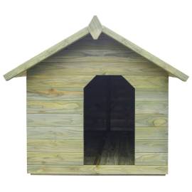 Cușcă câine de grădină, acoperiș detașabil, lemn pin tratat, 2 image