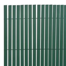 Gard de grădină cu două fețe, verde, 90 x 500 cm, pvc, 3 image