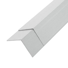 Margini cornier pentru podea 5 buc. argintiu 170 cm aluminiu, 2 image