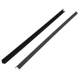 Margini cornier pentru terasă wpc, 5 buc, 170 cm, negru, 4 image