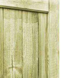 Porți de grădină, 2 buc., 300x100 cm, lemn de pin tratat, 7 image
