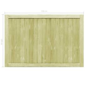 Porți de grădină, 2 buc., 300x100 cm, lemn de pin tratat, 8 image