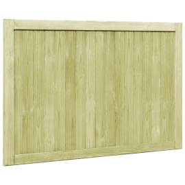 Porți de grădină, 2 buc., 300x100 cm, lemn de pin tratat, 5 image