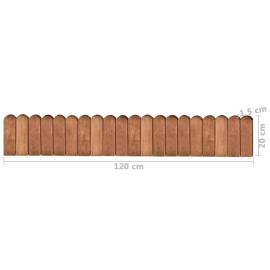 Rolă de bordură, maro, 120 cm, lemn de pin tratat, 5 image
