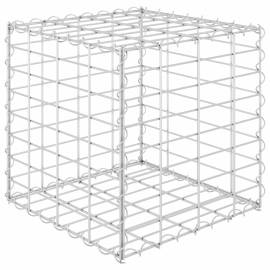 Strat înălțat cub gabion, 40 x 40 x 40 cm, sârmă de oțel, 2 image