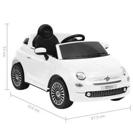 Mașină electrică pentru copii fiat 500, alb, 8 image