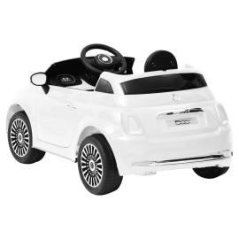 Mașină electrică pentru copii fiat 500, alb, 4 image