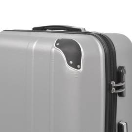 Set de valize carcasă tare, argintiu, 4 buc., 4 image