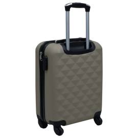 Set de valize cu carcasă rigidă, 2 piese, antracit, abs, 9 image