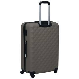 Set de valize cu carcasă rigidă, 2 piese, antracit, abs, 5 image