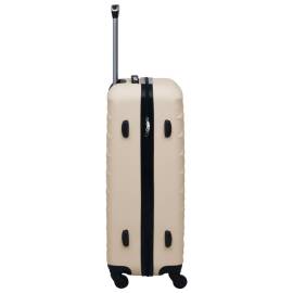 Set de valize cu carcasă rigidă, 2 piese, auriu, abs, 4 image