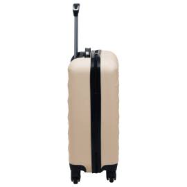 Set de valize cu carcasă rigidă, 2 piese, auriu, abs, 8 image