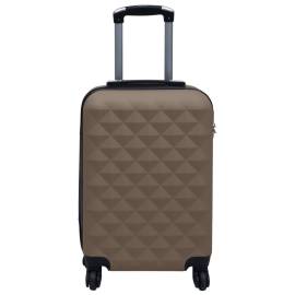 Set de valize cu carcasă rigidă, 2 piese, maro, abs, 6 image