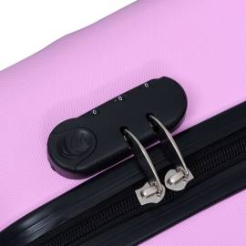 Set de valize cu carcasă rigidă, 2 piese, roz, abs, 11 image