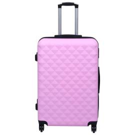 Set de valize cu carcasă rigidă, 2 piese, roz, abs, 2 image