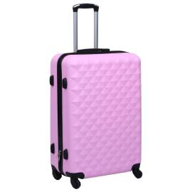 Set de valize cu carcasă rigidă, 2 piese, roz, abs, 3 image