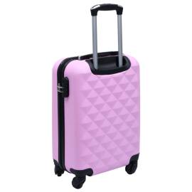 Set de valize cu carcasă rigidă, 2 piese, roz, abs, 9 image