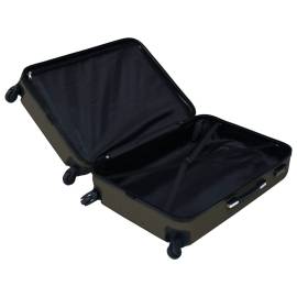 Set de valize cu carcasă rigidă, 3 piese, antracit, abs, 7 image