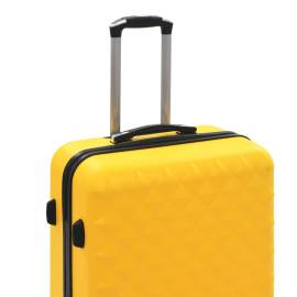 Set valiză carcasă rigidă, 3 buc., galben, abs, 7 image