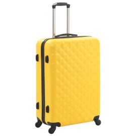 Set valiză carcasă rigidă, 3 buc., galben, abs, 2 image