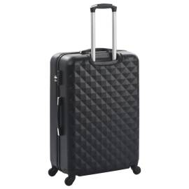 Set valiză carcasă rigidă, 3 buc., negru, abs, 4 image