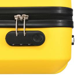 Set valize carcasă rigidă, 3 buc., galben, abs, 8 image