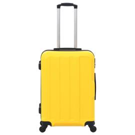 Set valize carcasă rigidă, 3 buc., galben, abs, 3 image