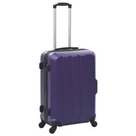 Set valize carcasă rigidă, 3 buc., mov, abs, 2 image
