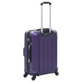 Set valize carcasă rigidă, 3 buc., mov, abs, 4 image