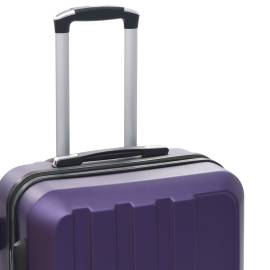Set valize carcasă rigidă, 3 buc., mov, abs, 7 image