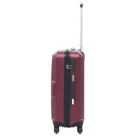 Set valize cu carcasă rigidă, 3 buc., roșu vin, abs, 5 image