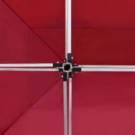 Cort de petrecere pliabil profesional roșu vin 4,5x3 m aluminiu, 6 image