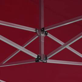 Cort de petrecere pliabil profesional roșu vin 4,5x3 m aluminiu, 7 image