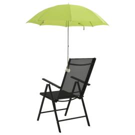 Umbrele pentru scaun de camping, 2 buc., verde, 105 cm, 3 image