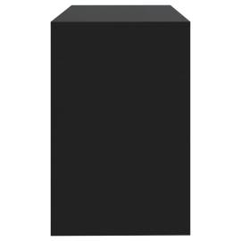 Birou, negru, 101x50x76,5 cm, pal, 6 image