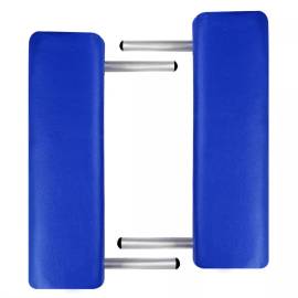 Masă masaj pliabilă, 2 zone, albastru, cadru aluminiu, 2 image
