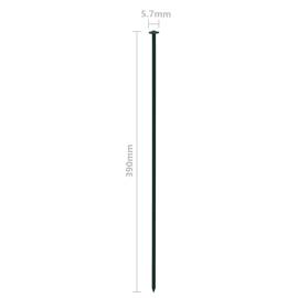 Set gard de iaz arcuit, verde, 77,3 x 26 cm, 7 image
