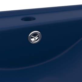 Chiuvetă baie lux orificiu robinet albastru 60x46 cm ceramică, 5 image