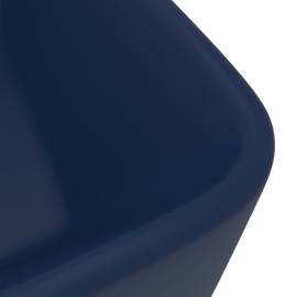 Chiuvetă de baie lux, albasru închis mat, 41x30x12 cm, ceramică, 5 image