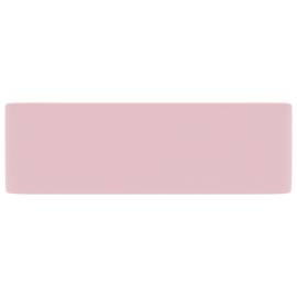 Chiuvetă de baie lux, roz mat, 41 x 30 x 12 cm, ceramică, 4 image