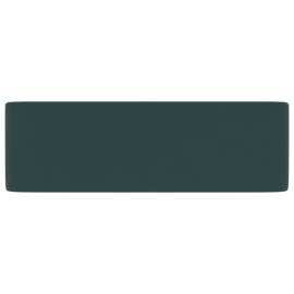 Chiuvetă de baie lux, verde închis mat, 41x30x12 cm, ceramică, 4 image