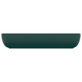 Chiuvetă dreptunghiulară de lux verde închis 71x38 cm ceramică, 4 image