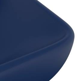 Chiuvetă dreptunghiulară lux, albastru mat, 71x38 cm, ceramică, 5 image