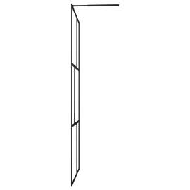 Paravan de duș walk-in, negru, 115x195 cm, sticlă securizată, 4 image