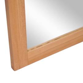 Oglindă de perete, 50 x 70 cm, lemn masiv de tec, 4 image