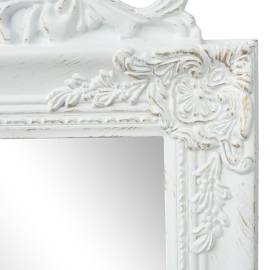Oglindă în stil baroc independentă, alb, 160 x 40 cm, 4 image
