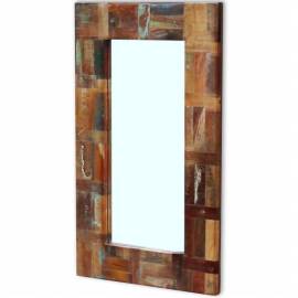 Oglindă, 80x50 cm, lemn masiv reciclat, 3 image