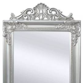 Oglindă verticală în stil baroc 160 x 40 cm argintiu, 3 image