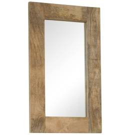 Oglindă, lemn masiv de mango, 50 x 80 cm, 10 image