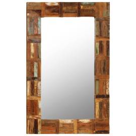 Oglindă de perete, 60 x 90 cm, lemn masiv reciclat, 7 image